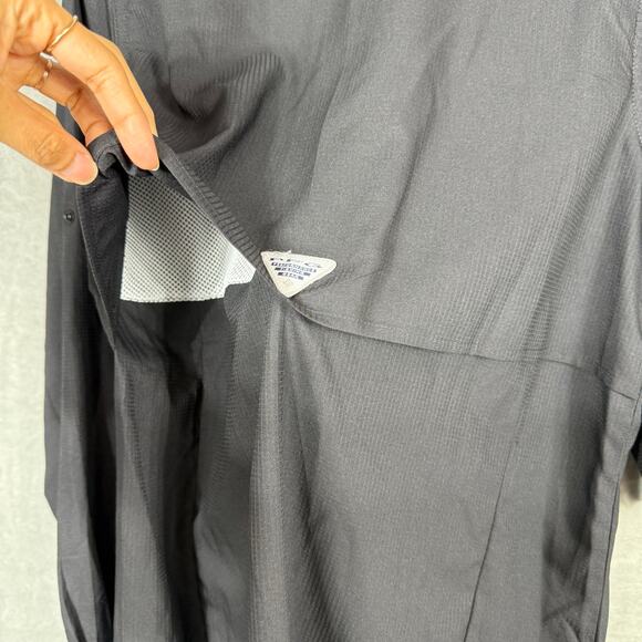 Columbia PFG Omni-shade Tamiami L/S Tunic Womens Small Black‎ Roll Tab Snap Vent - Picture 9 of 14